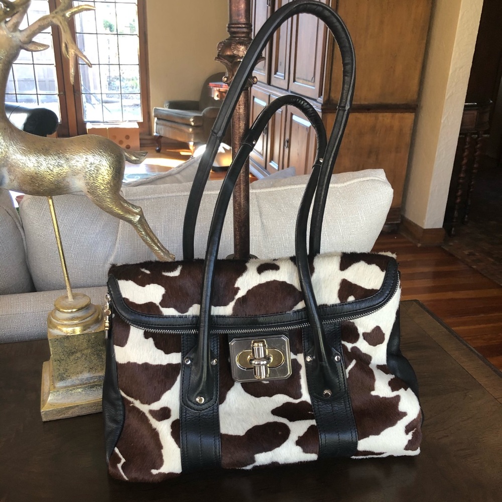 B. Makowsky Genuine Leather Cow Hide Bag
